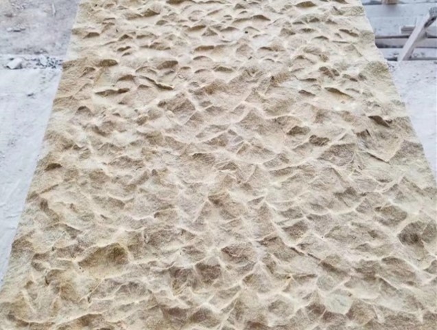 beige sandstone tiles